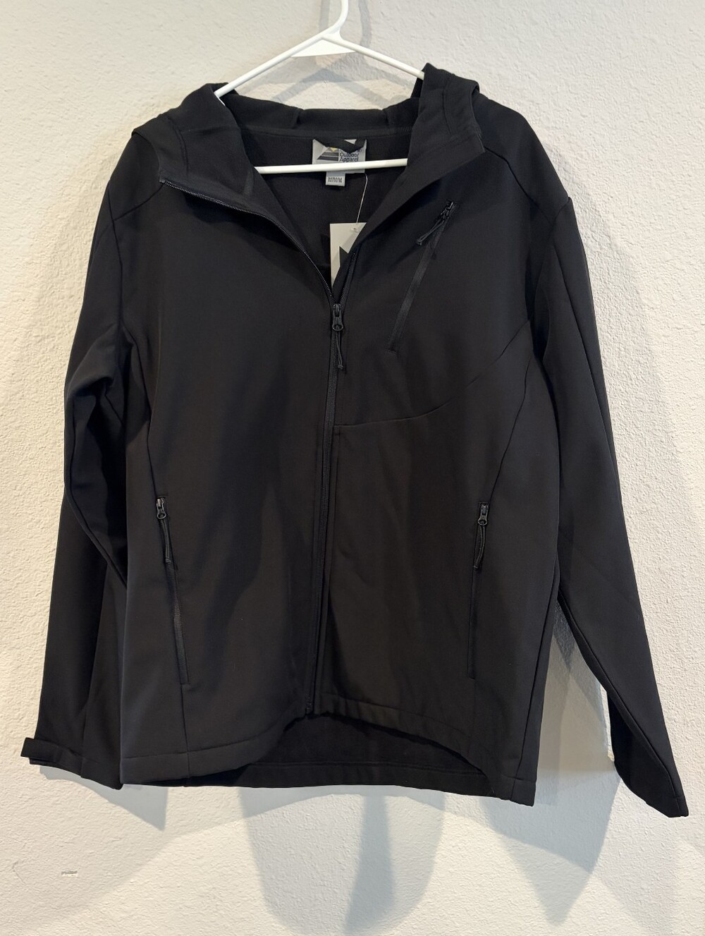 NEW Colorado Outdoor Apparel Unisex Black Fleece Lined Zip Up Hooded Jacket SZ M